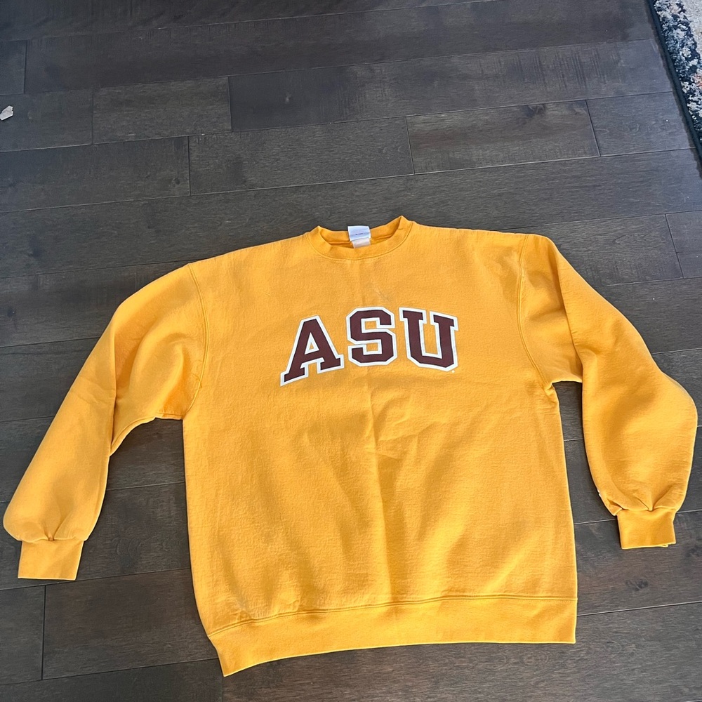 Arizona State University Sweatshirt Mens L Crewneck Fleece Sun Devils L
